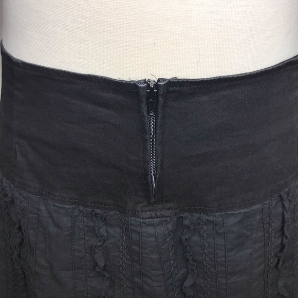 Tripp NYC Torrid VINTAGE Black Ruffle Mock Pleat Goth Lolita Skirt Size 26 PLUS - Picture 6 of 15